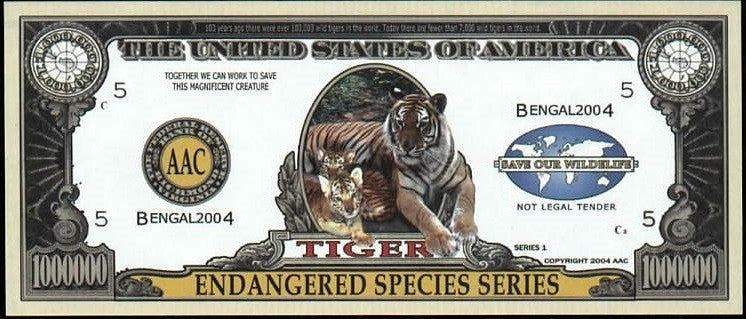COMPLETE SET 2004-05 - Endangered Species Series - Million Fantasy Notes