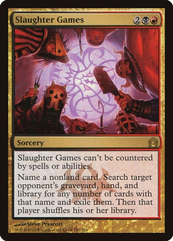 Slaughter Games (LP-NM) ~ Rare from Return to Ravnica #197 MTG