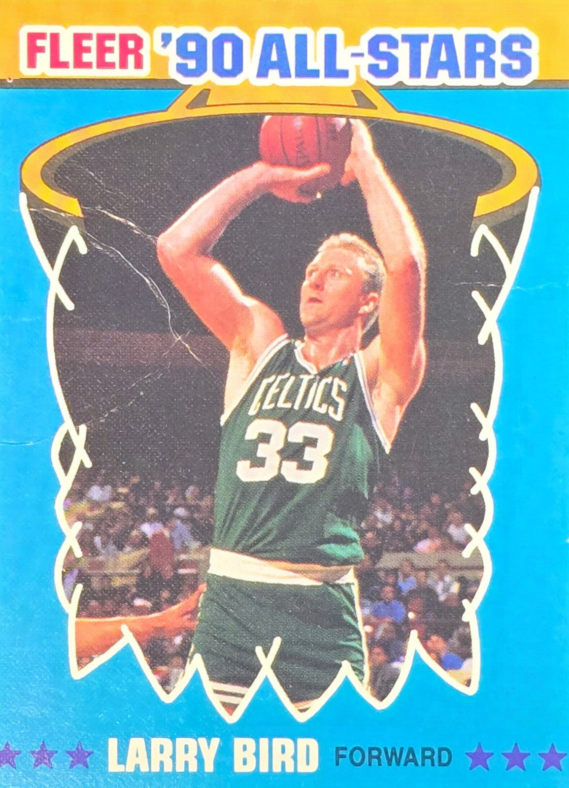 1990-91 Fleer - All-Stars #2 Larry Bird Poor (Creases) - Boston Celtics
