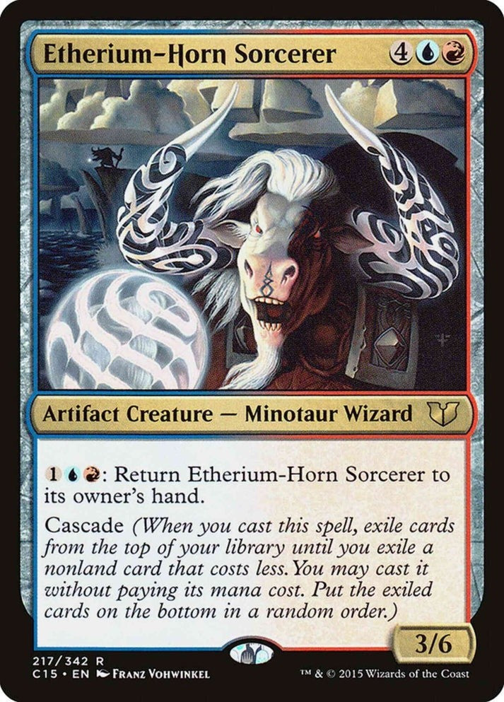 Etherium-Horn Sorcerer (LP-NM) ~ Rare from Commander 2015 #217 MTG