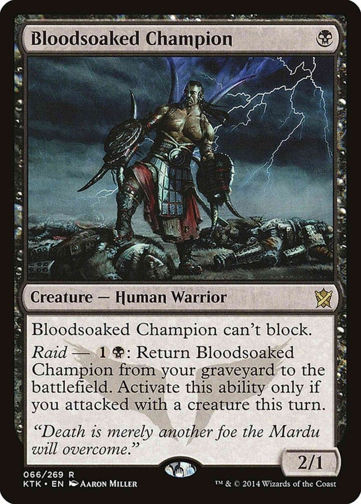 Bloodsoaked Champion (LP-NM) ~ Rare from Khans of Tarkir #66 MTG