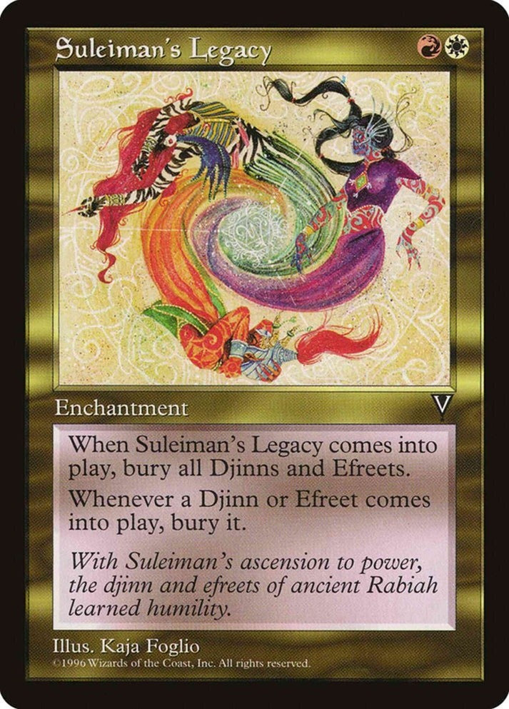 Suleiman's Legacy (LP) ~ Rare from Visions #138 MTG