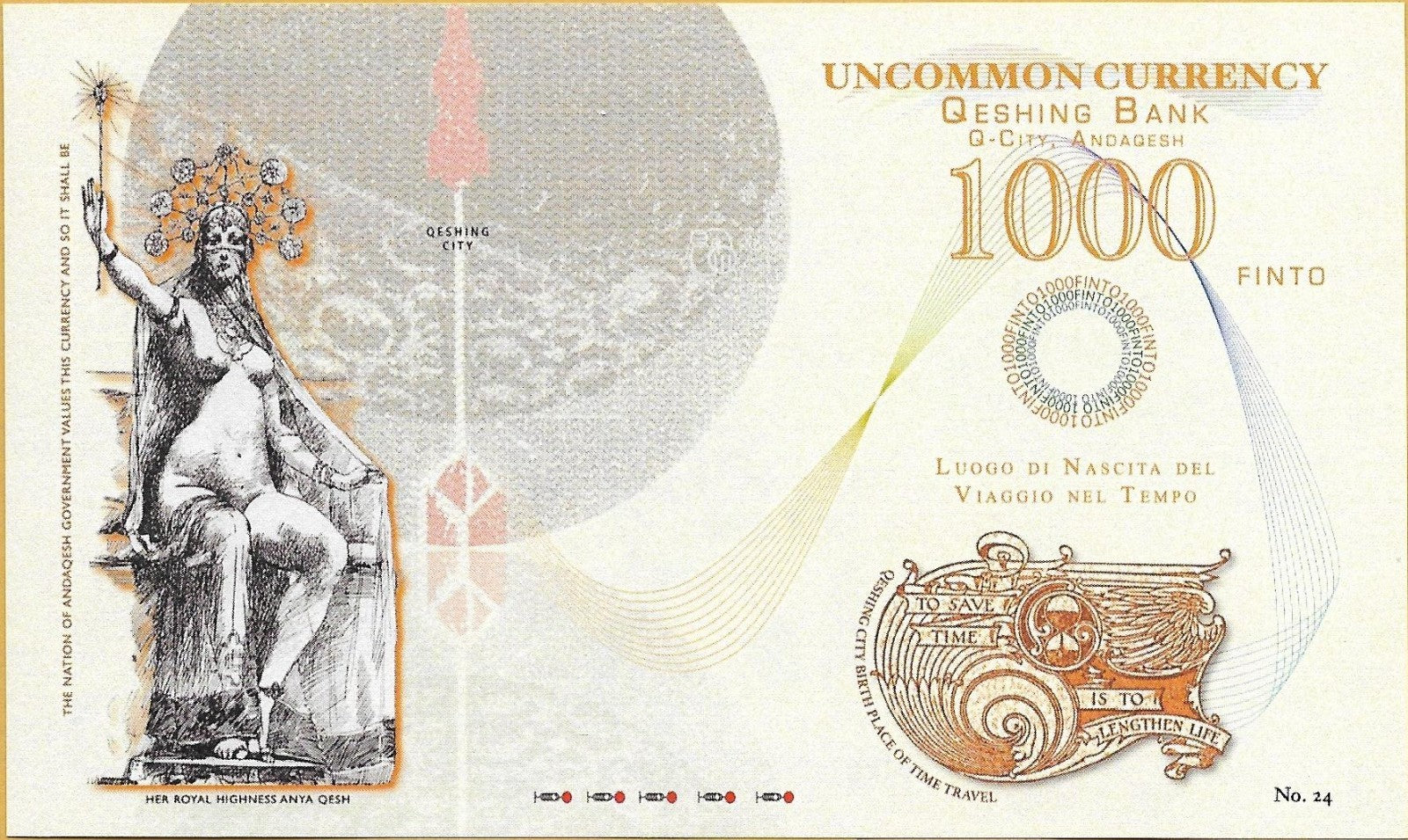2014 ANDAQESH 1000 FINTO - Limited Private Fantasy Issue - Nude Queen A. Qesh