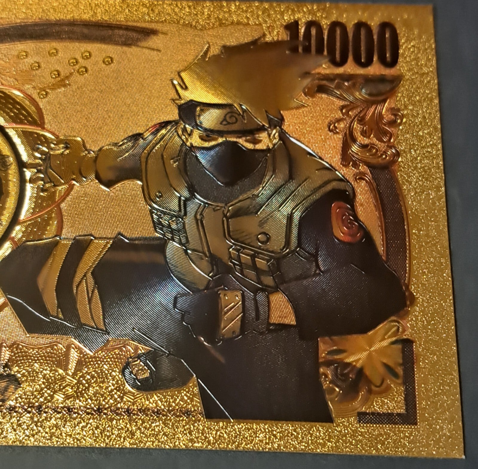 KAKASHI HATAKE - Japanese Anime; .9999 GOLD Billion Yen; With display holder