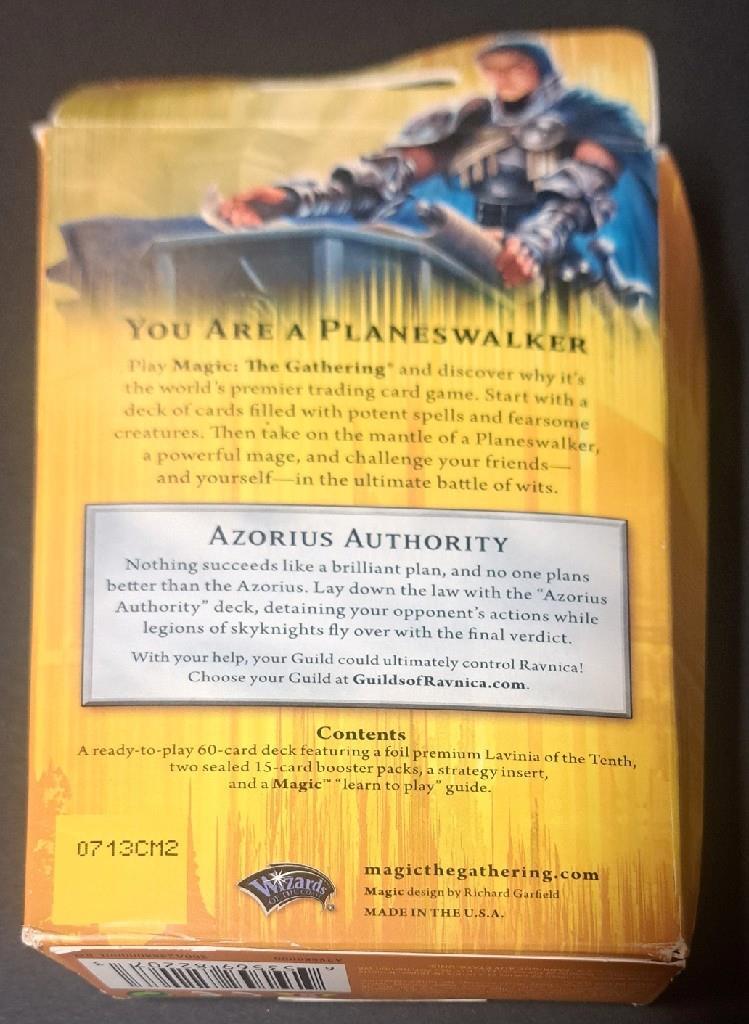 Magic the Gathering Dragon's maze AZORIUS AUTHORITY Intro Pack ~ Sealed