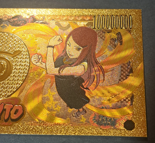 SAKURA HARUNO - Japanese Anime; .9999 GOLD Billion Yen; With display holder