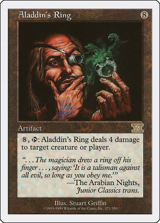 Aladdin's Ring (LP-NM) Rare from Classic Sixth Edition #271 MTG