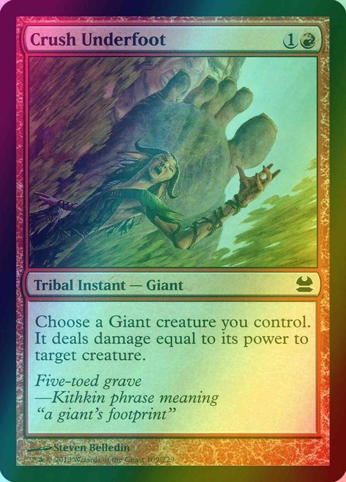 Crush Underfoot FOIL (LP-NM) ~ Modern Masters #109 MTG