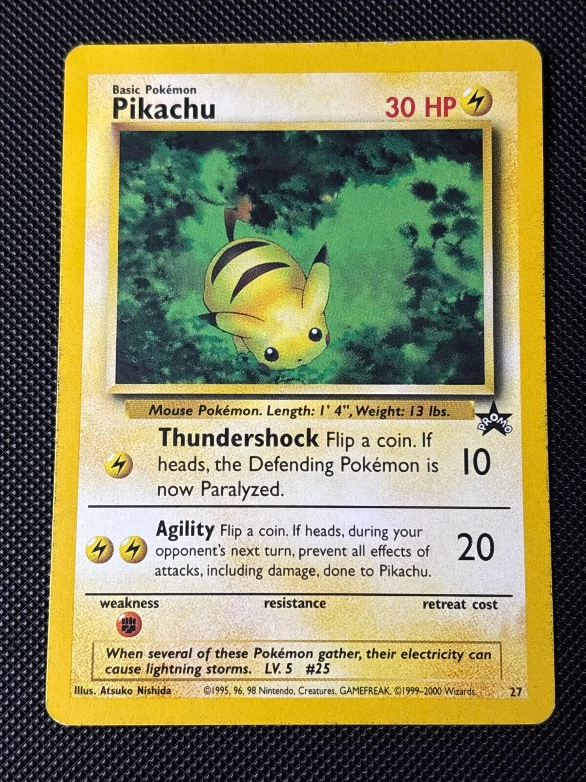 PIKACHU (LP-NM) Pokemon Black Star Promo #27
