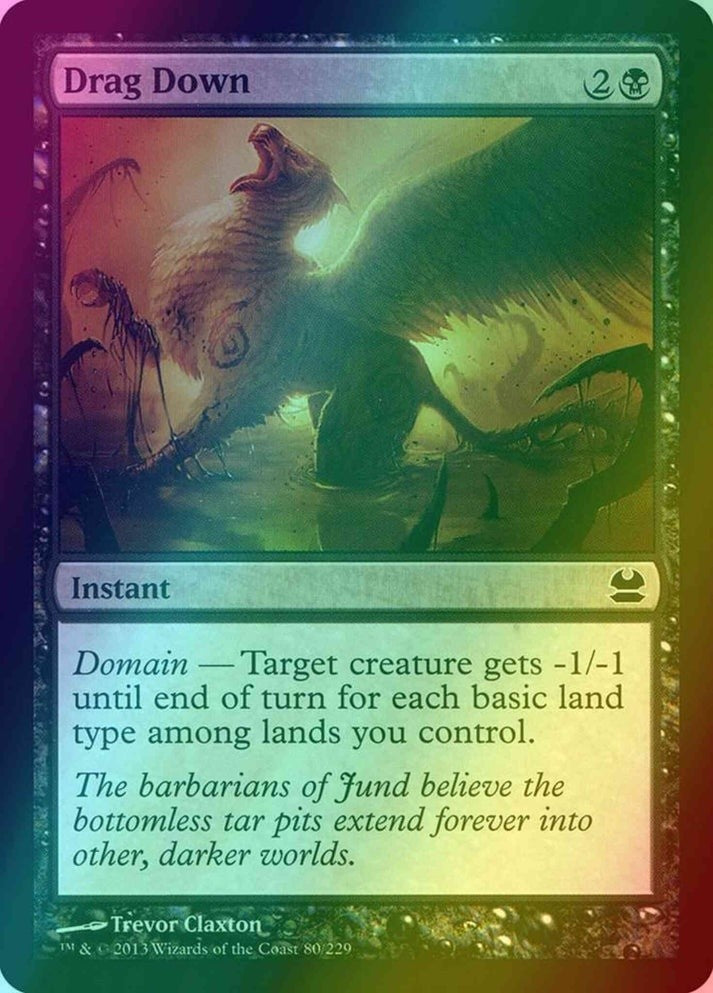 Drag Down FOIL (LP-NM) ~ Modern Masters #80 MTG