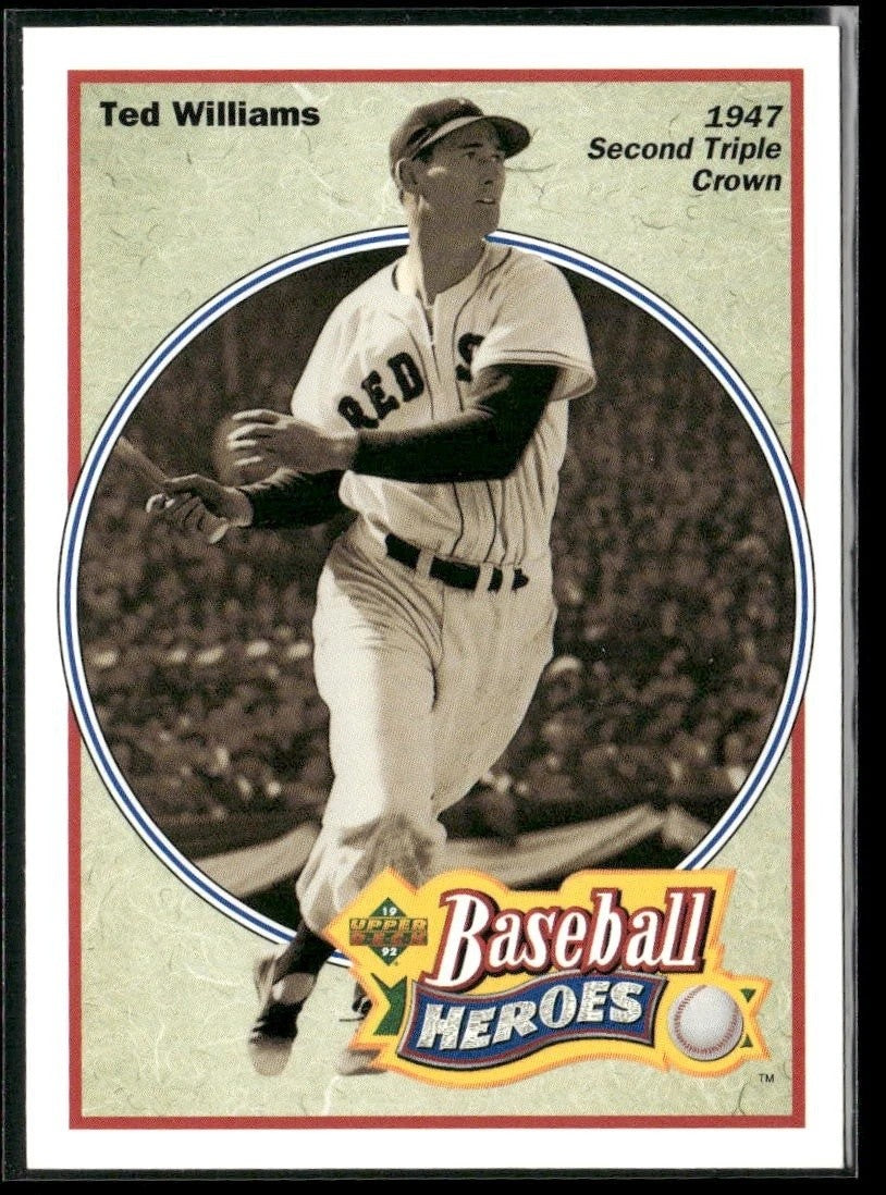 1992 Upper Deck - Baseball Heroes: Ted Williams #32 NM Boston Red Sox
