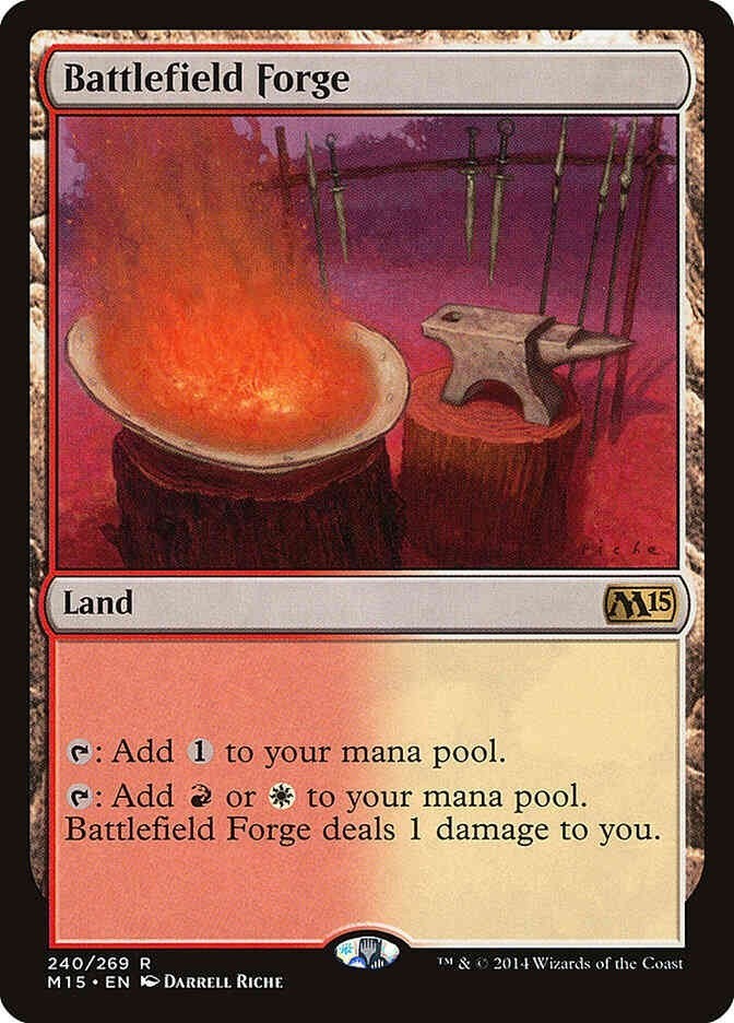 Battlefield Forge (LP-NM) ~ Rare from Magic 2015 #240 MTG