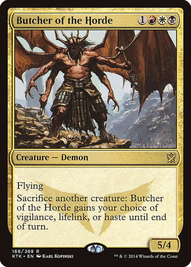 Butcher of the Horde #168 (LP-NM) Rare from Khans of Tarkir MTG 2014