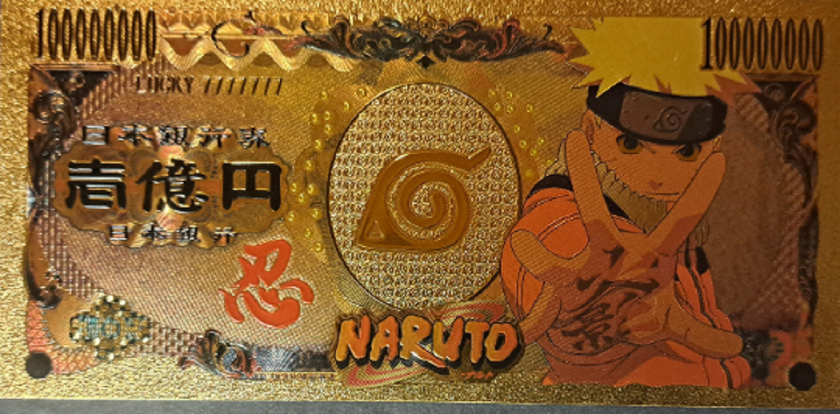 SAKURA HARUNO - Japanese Anime; .9999 GOLD Billion Yen; With display holder