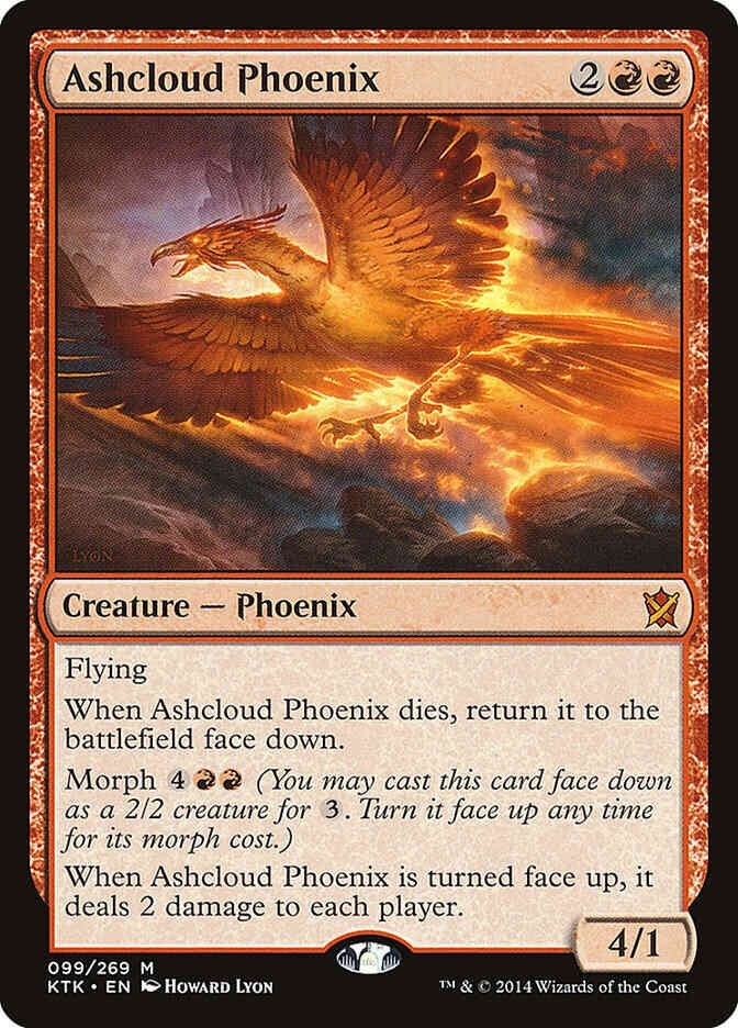 Ashcloud Phoenix #99 (LP-NM) Mythic Rare from Khans of Tarkir MTG 2014