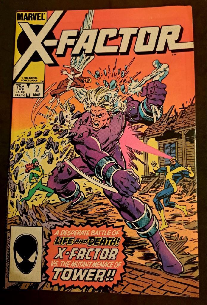 X-FACTOR Vol.1 #2 1986 (VF-NM ~ 8.5); White Pages; Marvel Comics 1st Tower