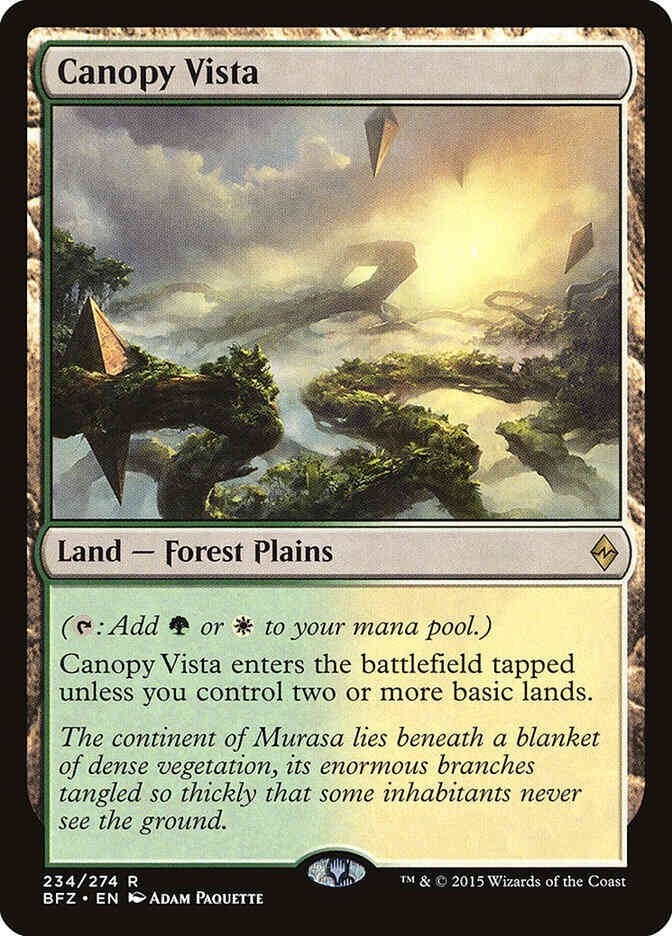 Canopy Vista (LP-NM) ~ Rare from Battle for Zendikar #224 MTG