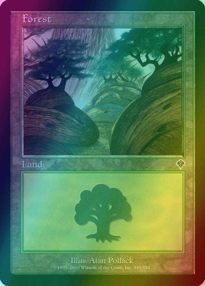 Forest FOIL (LP) ~ Invasion #349 MTG