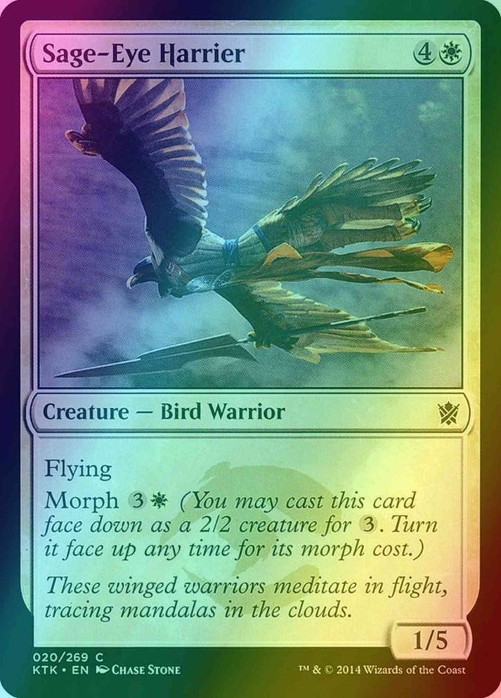 Sage-Eye Harrier FOIL (LP-NM) ~ Khans of Tarkir #20 MTG