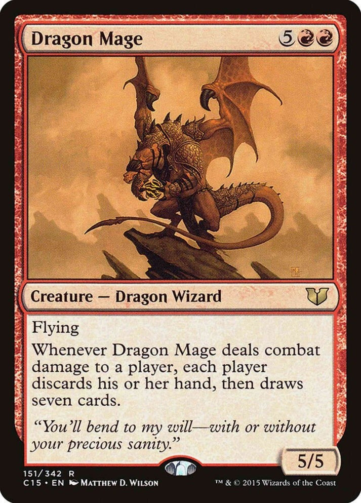 Dragon Mage (LP-NM) ~ Rare from Commander 2015 #151 MTG