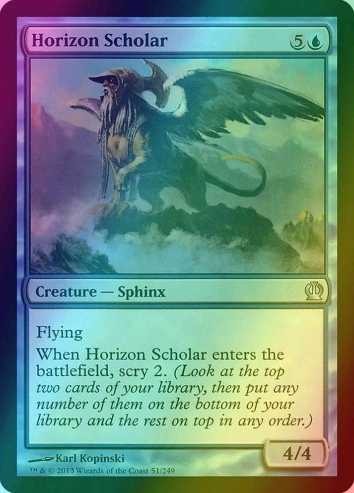 Horizon Scholar FOIL #51 (LP-NM) U from Theros MTG 2013