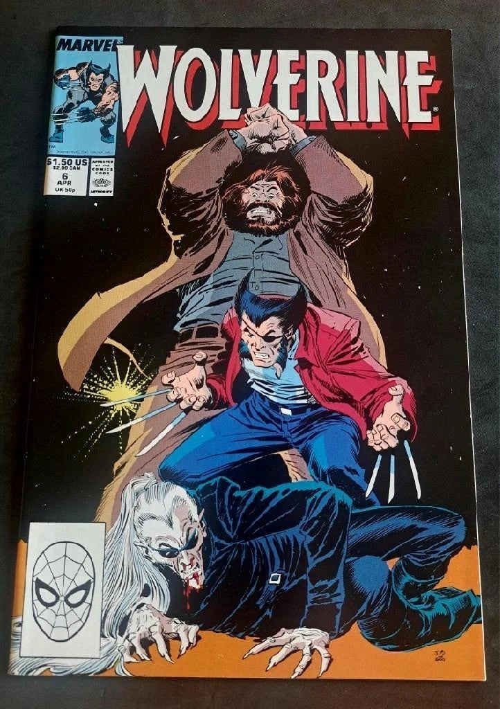 WOLVERINE ~ Vol. 2 #6 ~ Direct Edition ~ (VF~ 8.0) ~ McFarlane Art on Back