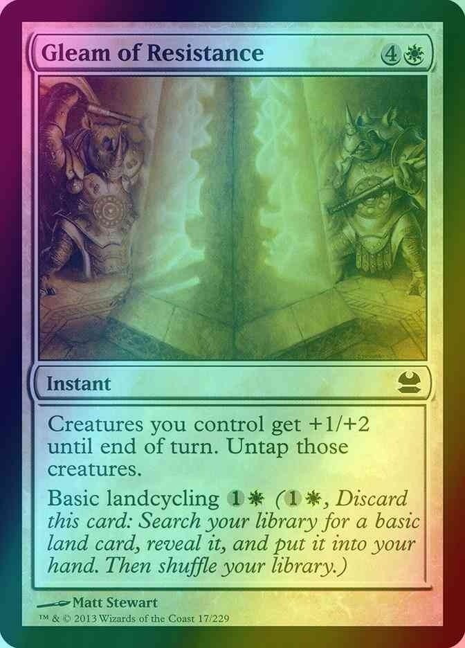 Gleam of Resistance FOIL (Lp-NM) ~ Modern Masters #17 MTG