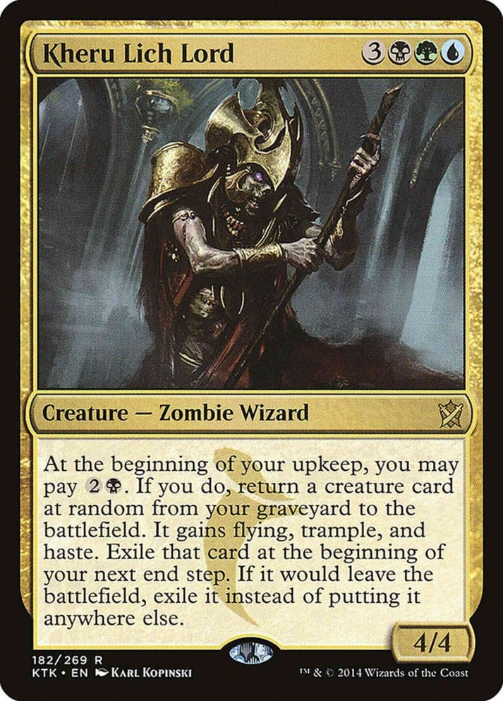 Kheru Lich Lord #182 (LP-NM) Rare from Khans of Tarkir MTG 2014