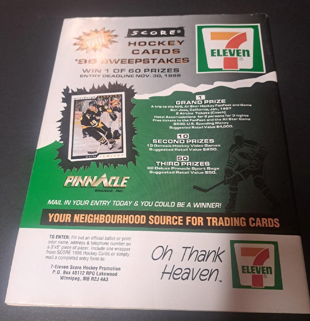 1996 October Canadian Sportscard Collector Vol 7 No 1 Price Guide Wayne Gretzky