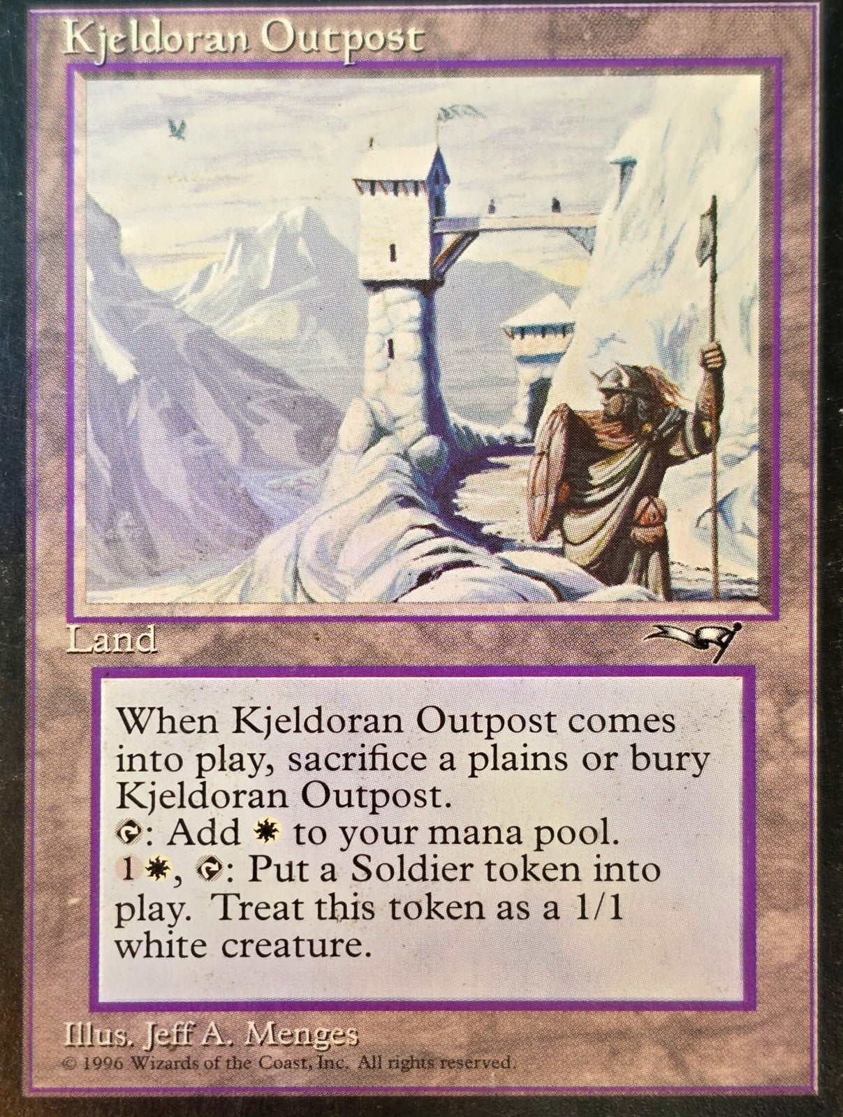Kjeldoran Outpost #184 MP Rare from Alliances MTG 1996