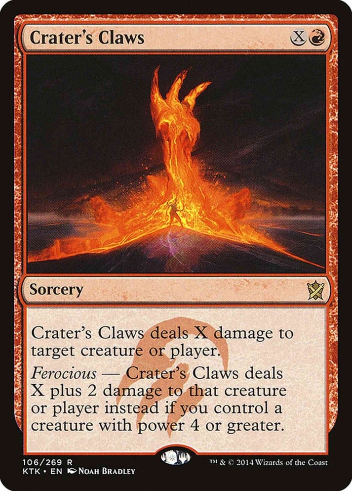 Crater's Claws #106 (LP-NM) Rare from Khans of Tarkir MTG 2014