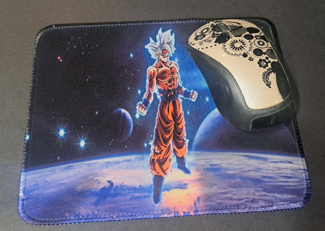 GOKU Ultra Instinct; Dragon Ball Z MOUSE PAD; 22x18x.2 cm; Locking Edge, Nonslip