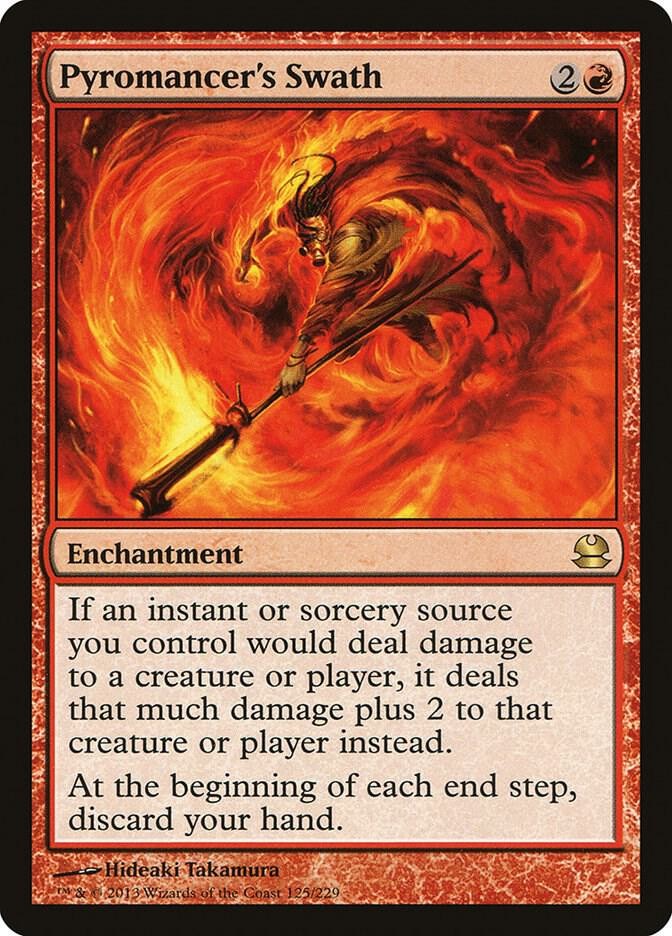 Pyromancer's Swath #125 (LP-NM) RARE from Modern Masters MTG 2013