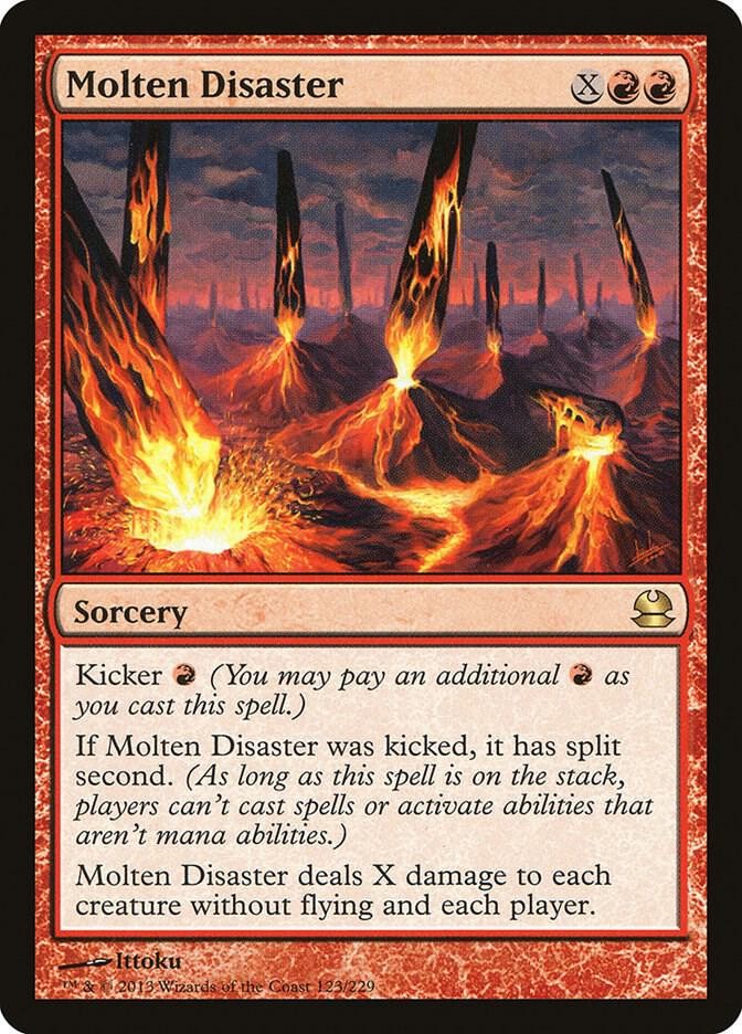 Molten Disaster #123 (LP-NM) RARE from Modern Masters MTG 2013