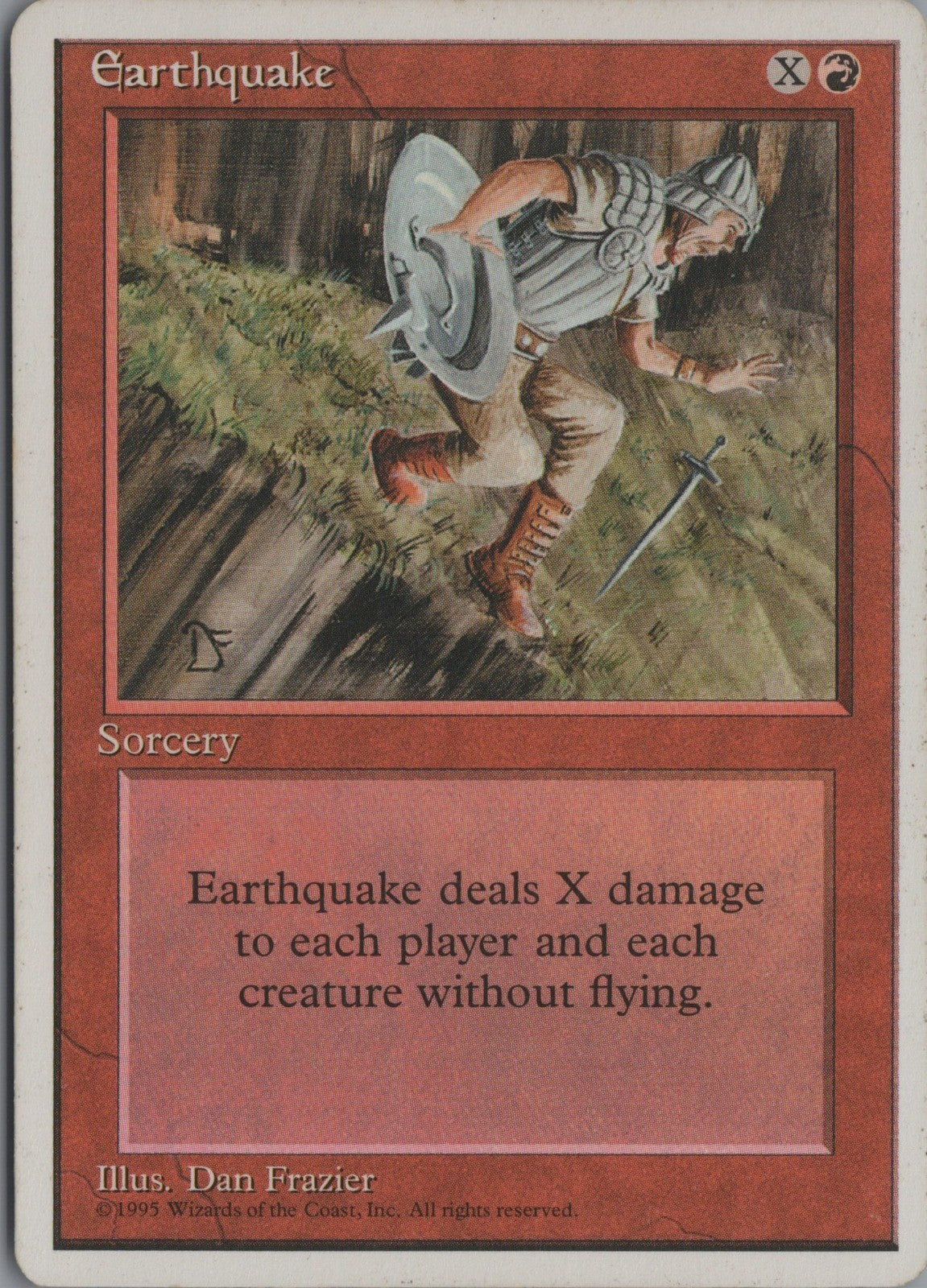Earthquake #189 (LP) Rare from Fourth Edition MTG 1995