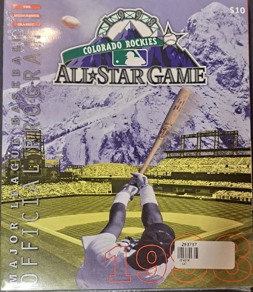 MLB Set: 1998 Colorado & 1999 Boston All Star Game Programs ~ Mint Sealed 🍁⚾