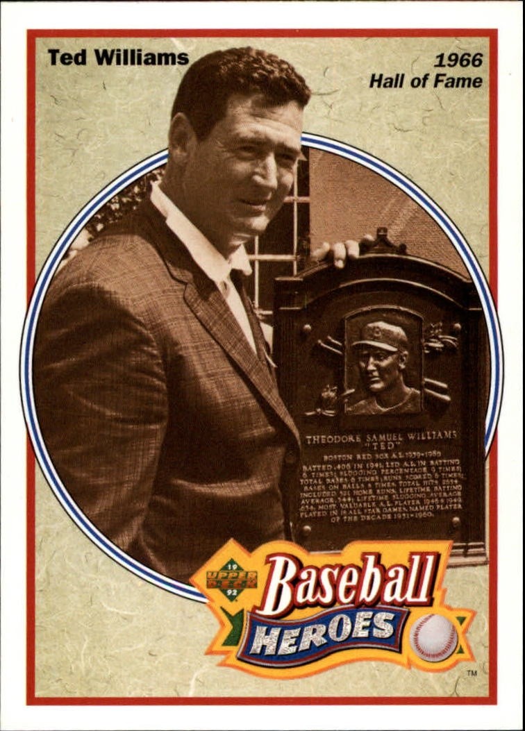 1992 Upper Deck - Baseball Heroes: Ted Williams #35 NM Boston Red Sox