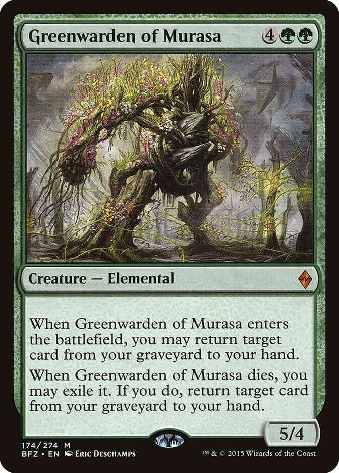 Greenwarden of Murasa (LP-NM) ~ Mythic Rare from Battle for Zendikar #174 MTG