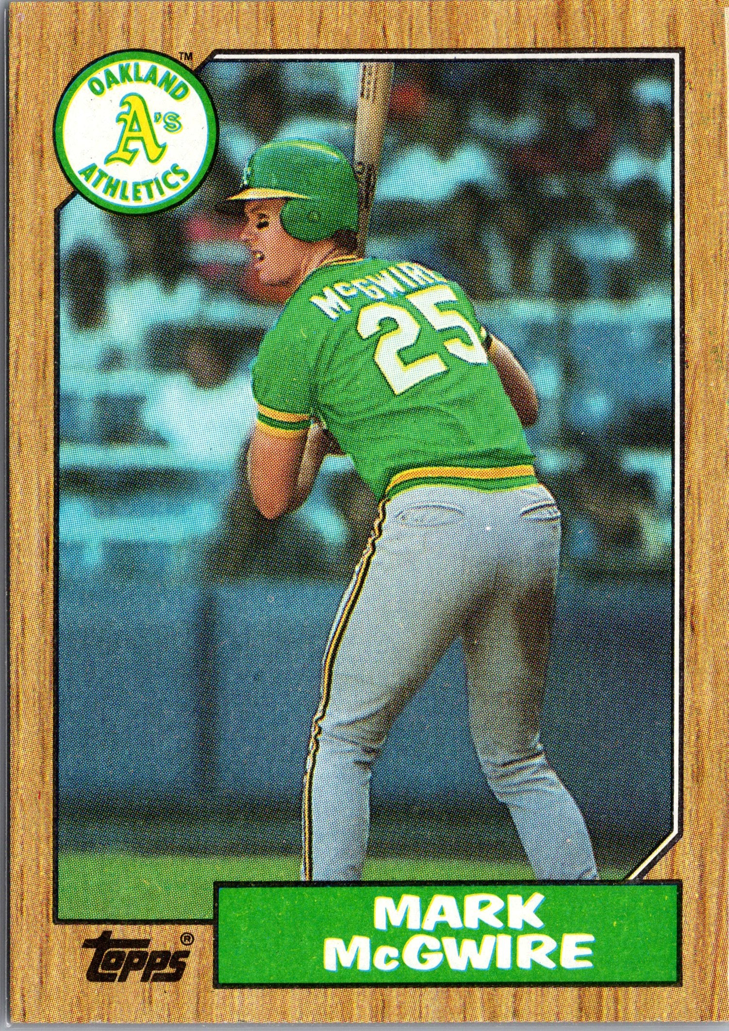 1987 Topps #366 Mark McGwire Rookie