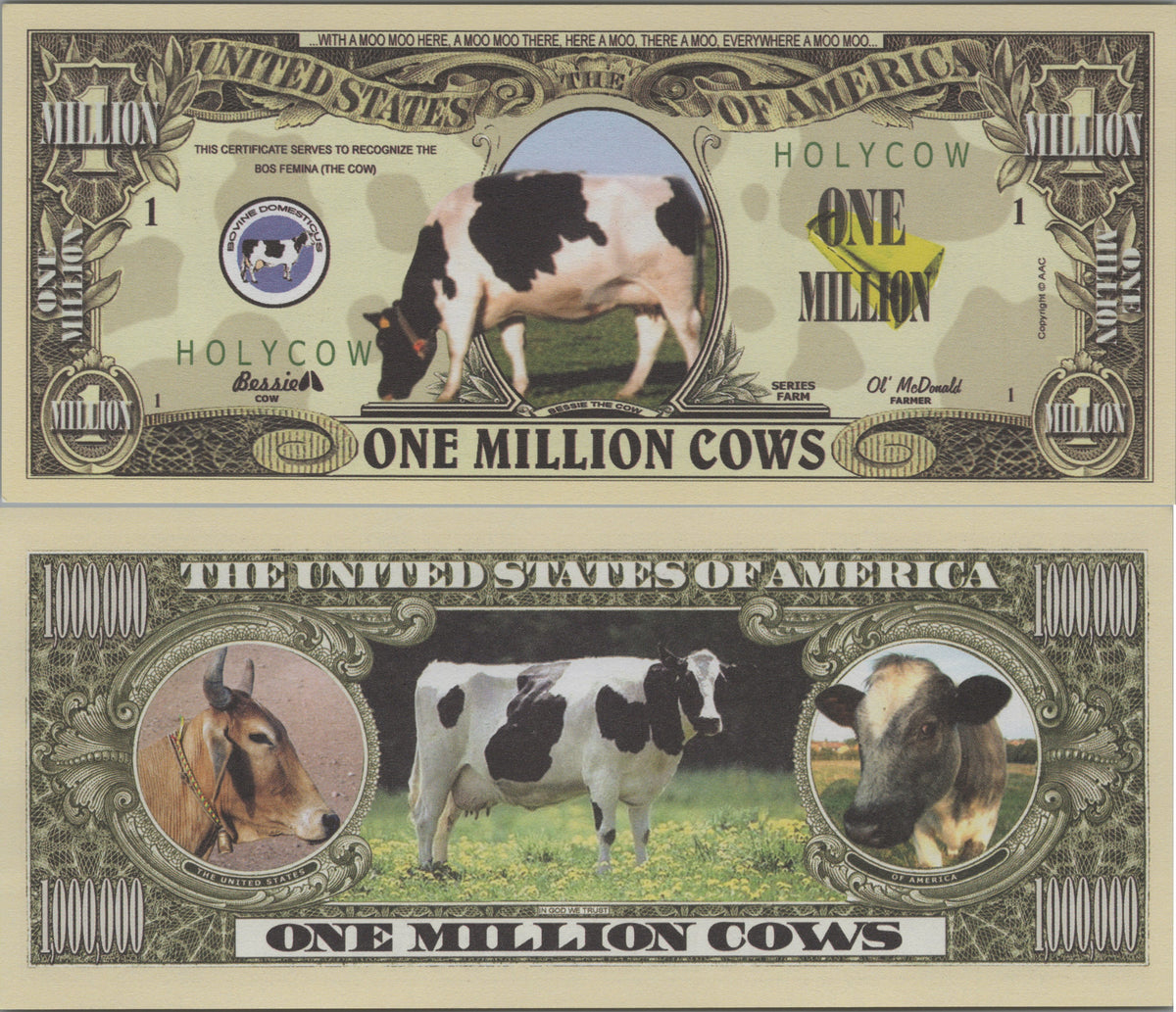 Cows, Fantasy Million Note, Farm Series