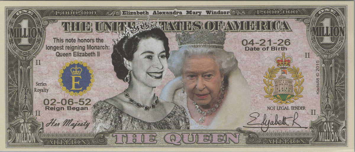 Queen Elizabeth II, Fantasy Million Note, Royalty Series