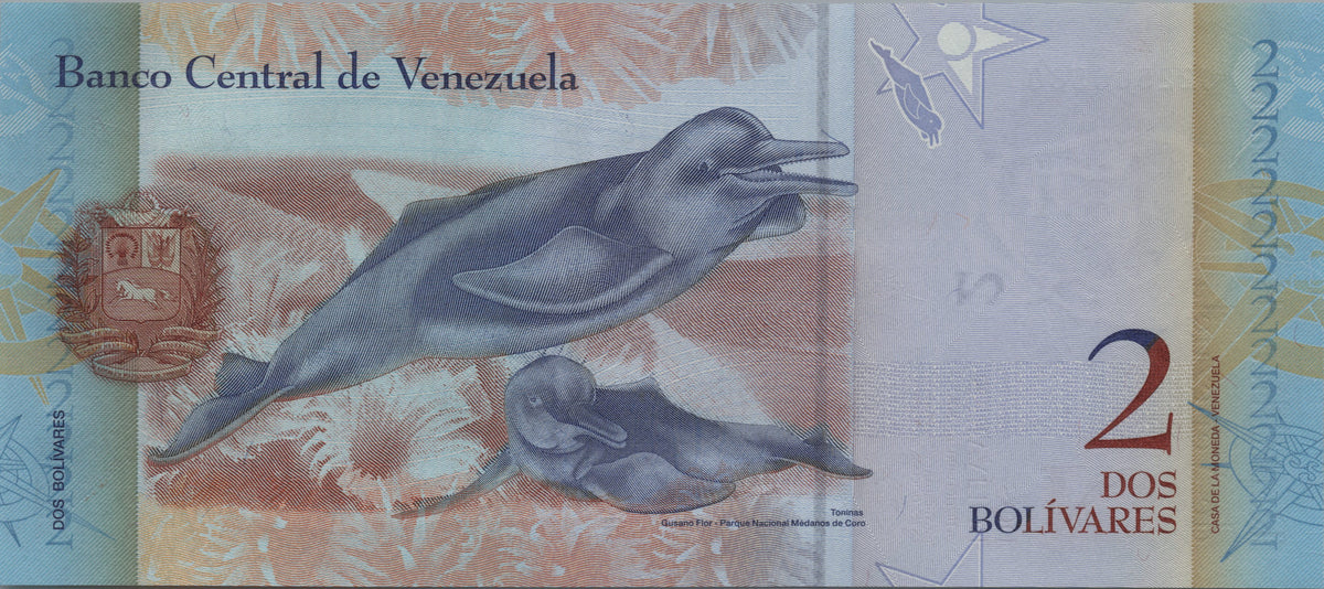 Venezuela 2 Bolivares Fuertes, P88f, 2013, Uncirculated; features Francisco de Miranda
