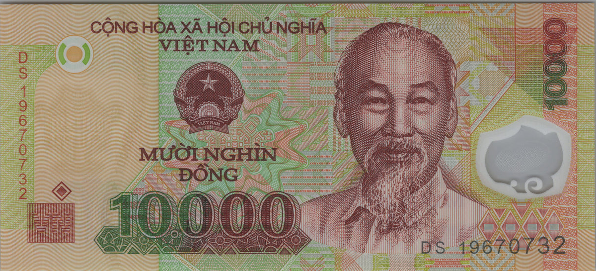 Viet Nam 10000 Dong, B343l, 2019, UNCIRCULATED; features Offshore Oil Rigs