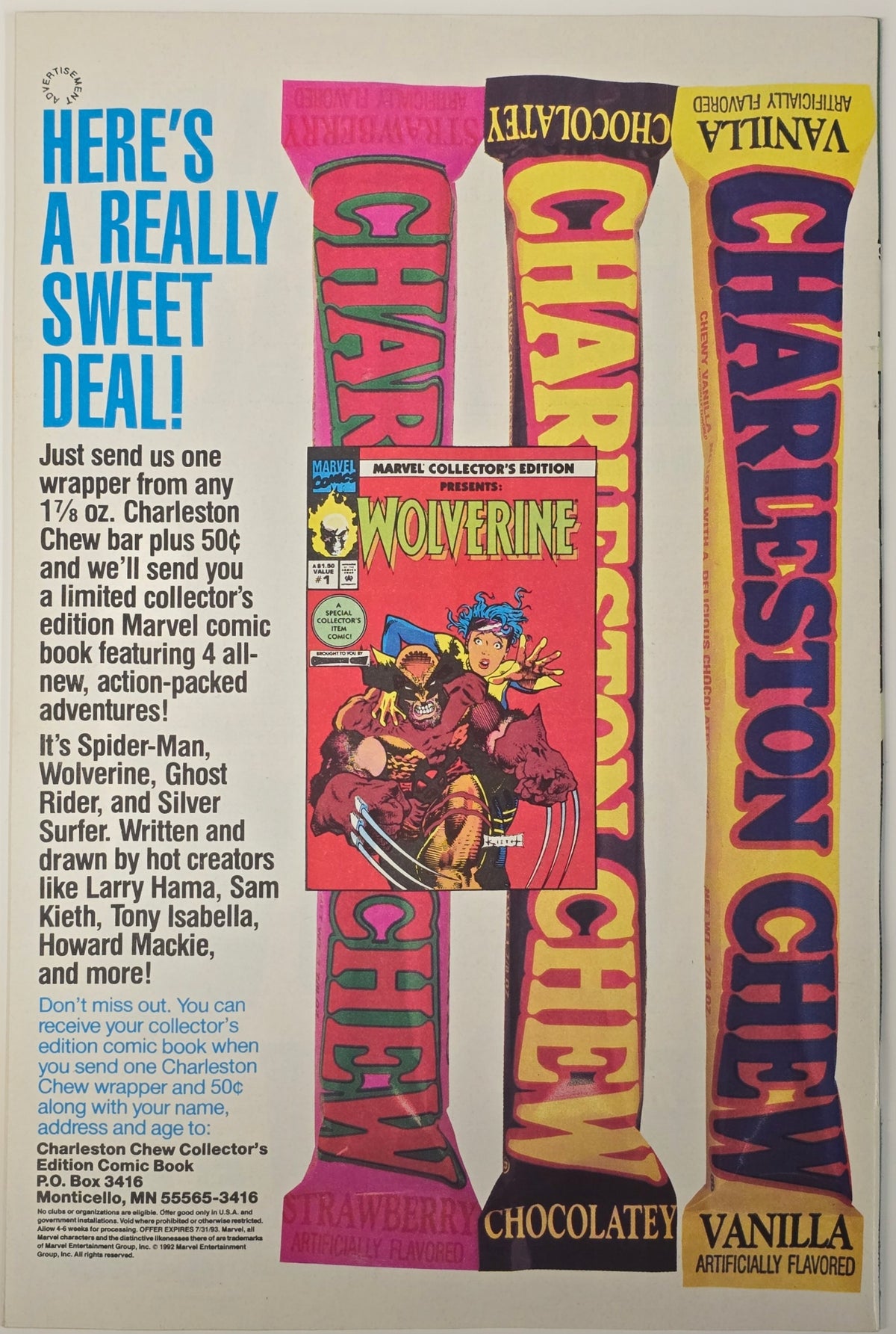 X-Men #13 - "Hazardous Territory", Direct Edition, Marvel, 1992, NM