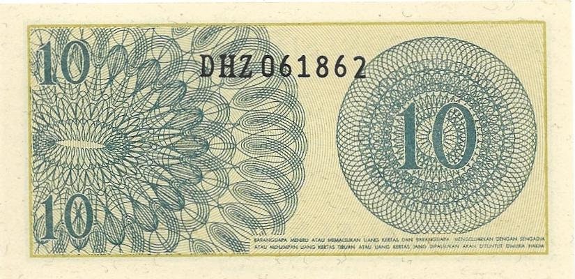 INDONESIA ~ 3 Note Set: P- 90; 91; 92 , UNCIRCULATED from 1964; Small Notes; Old Set