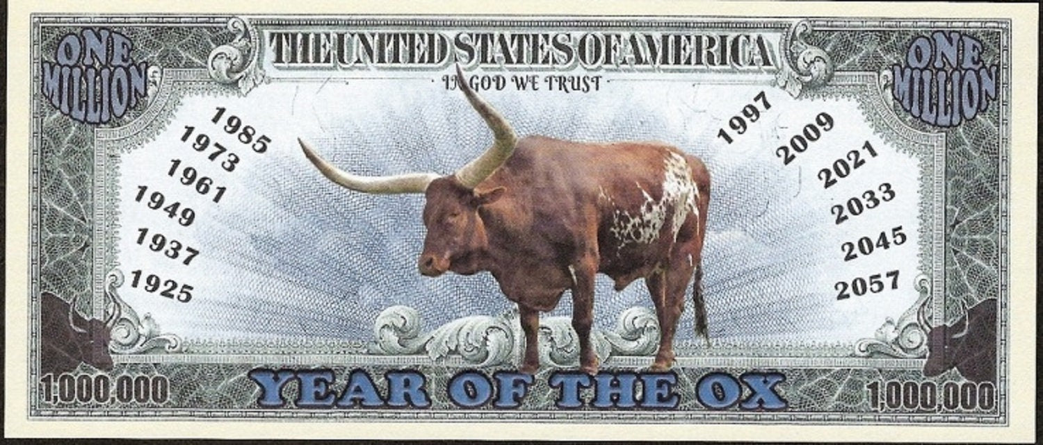 Chinese Zodiac: Chinese New Year of the OX Fantasy Note