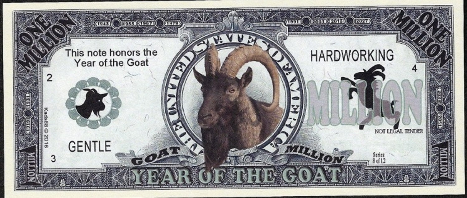 Chinese Zodiac: Chinese New Year of the GOAT Fantasy Note