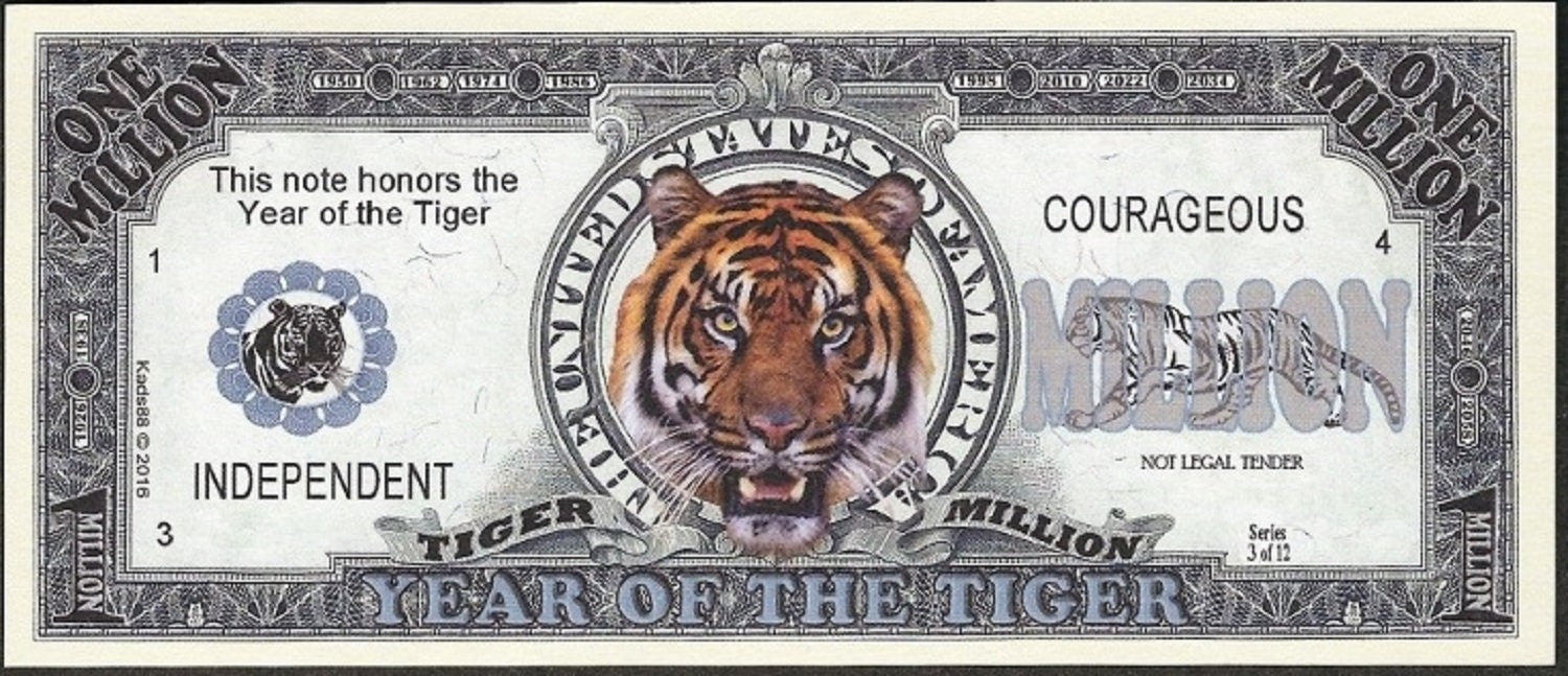 Chinese Zodiac: Chinese New Year of the TIGER Fantasy Note