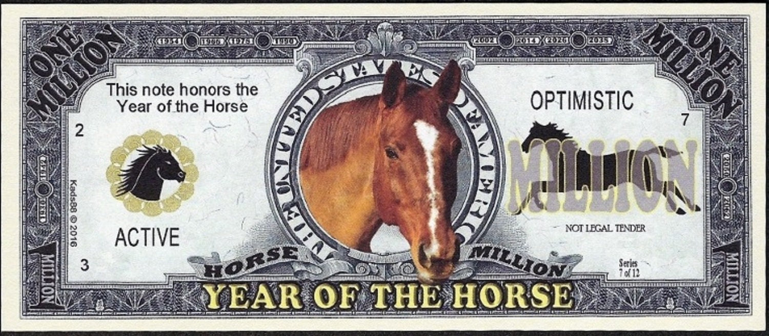 Chinese Zodiac: Chinese New Year of the Horse Fantasy Note