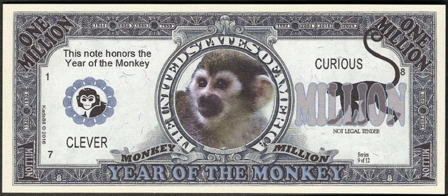 Chinese Zodiac: Chinese New Year of the MONKEY Fantasy Note